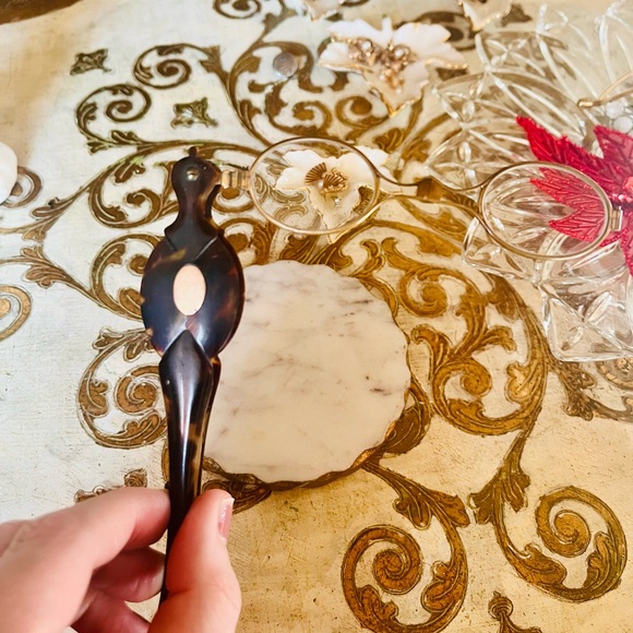 Antique Victorian Era Faux Tortoiseshell Lorgnette Opera Glasses